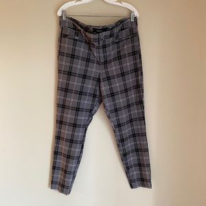 Torrid Studio Ankle Ponte Pant in Gray Plaid